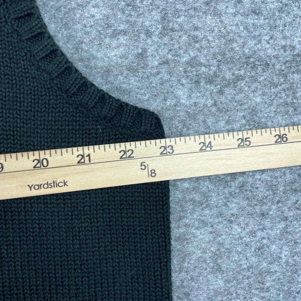 VTG Polo Ralph Lauren Sweater Vest Mens XL Green V-Neck Cotton Pony Knit 90s